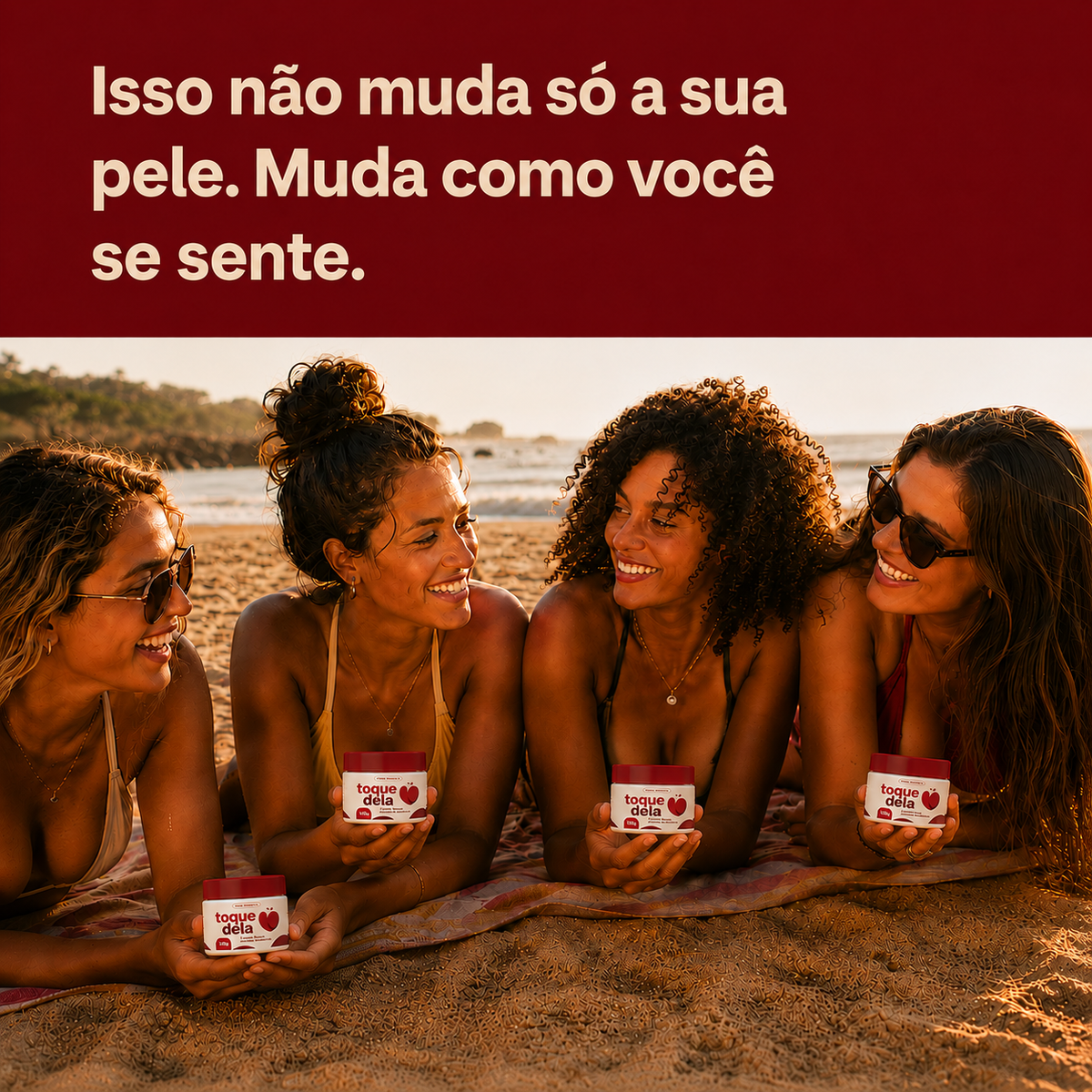 ToqueDela® - Creme Rosa Antiestrias e Anticelulite
