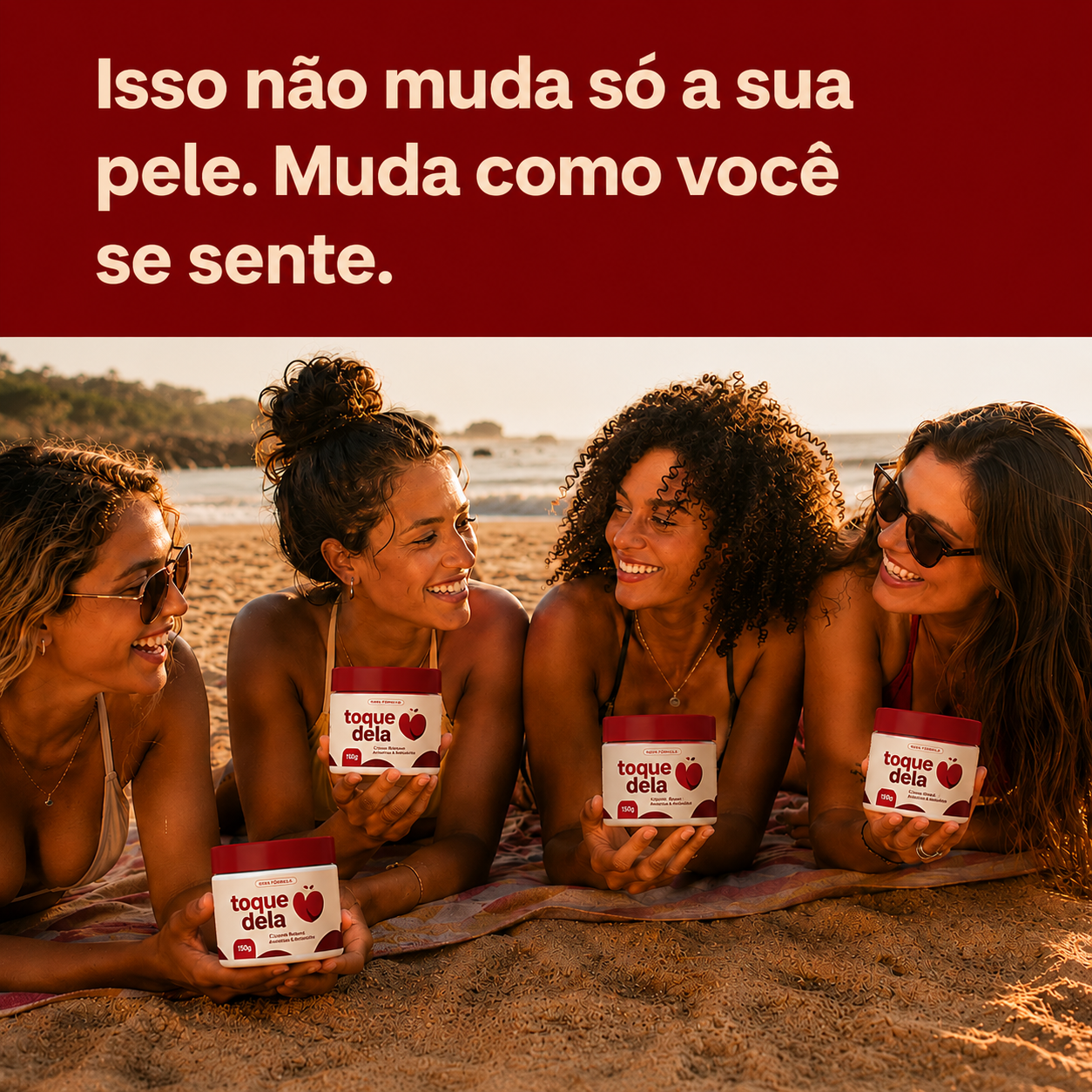 ToqueDela® - Creme Rosa Antiestrias e Anticelulite