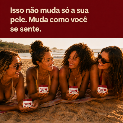 ToqueDela® - Creme Rosa Antiestrias e Anticelulite